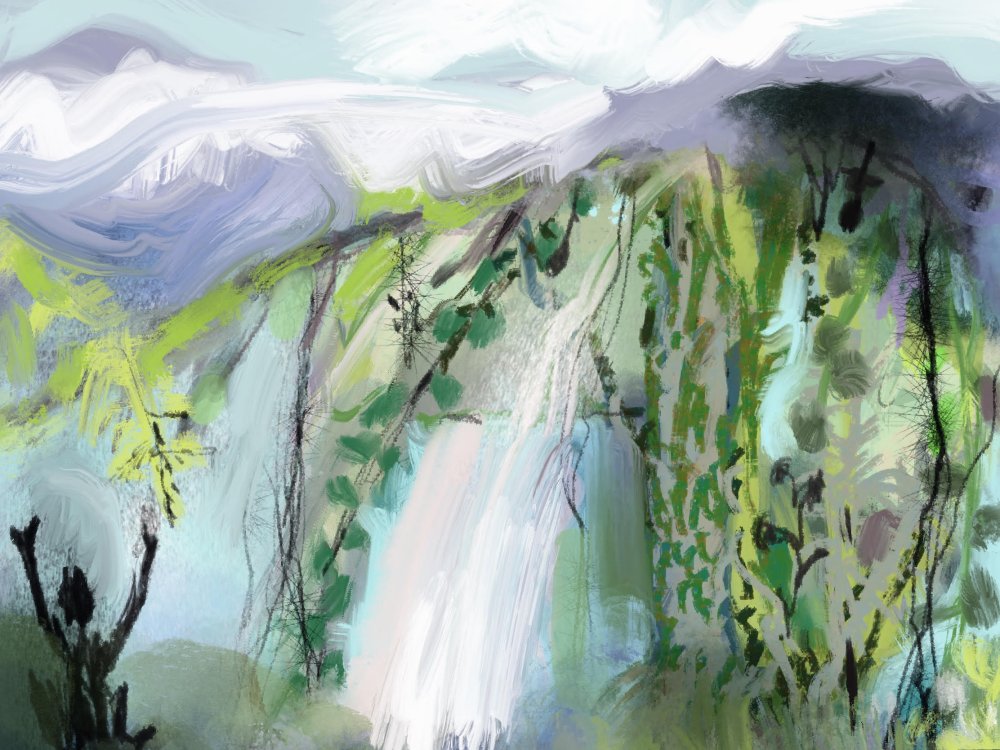 Griet van der Meulen - Swimming at forest falls